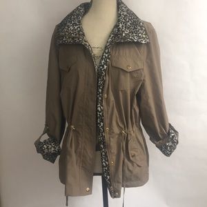 Grey Cheetah Print Jacket